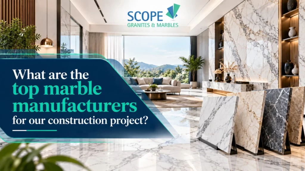 What are the top marble manufacturers for our construction project?